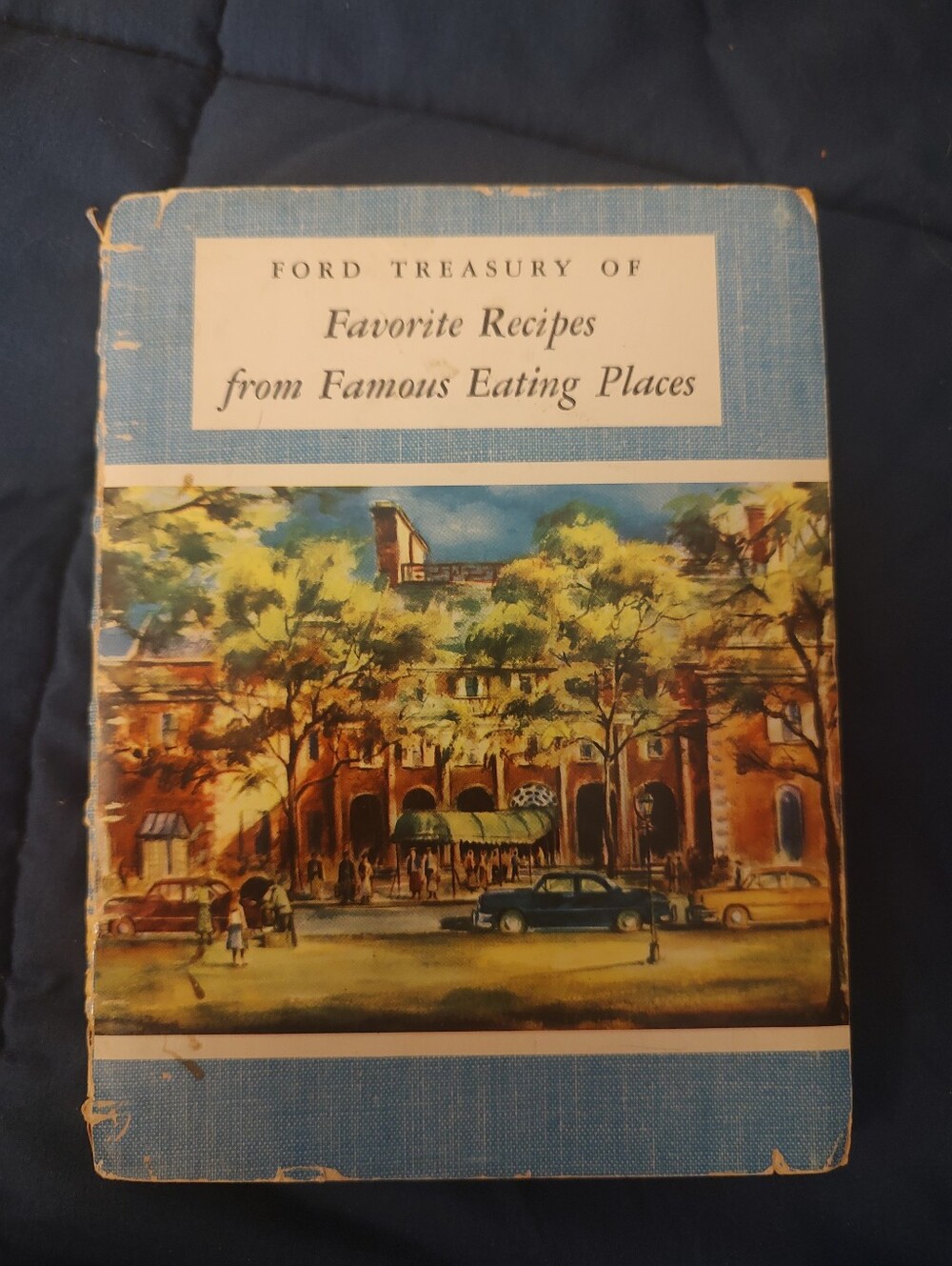 Vintage 1950 Favorite Recipes  Famous Eating Places Ford Spiral Bound Cookbook